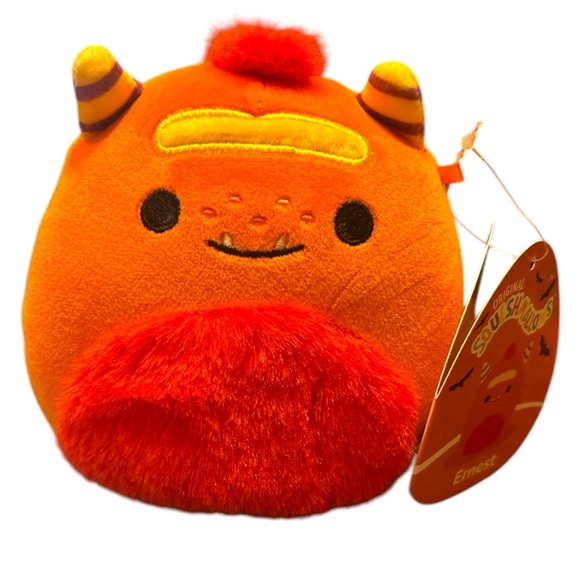 Squishmallows Ernest the Orange Monster #1904 S5 - Picture 1 of 8